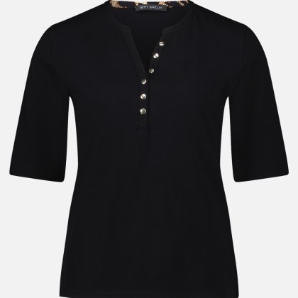 Basic Shirt mit Knöpfen – Bild 3