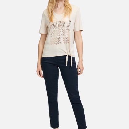 Basic Shirt mit Schleifenknoten – Bild 2