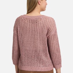 Lochstrick-Pullover mit Pailletten Lochstrick-Pullover mit Pailletten