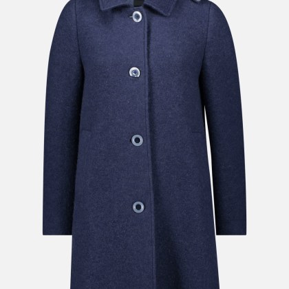 Wollmantel mit abnehmbarer Kapuze – Bild 3