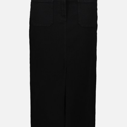 Jeansrock mit aufgesetzten Taschen – Bild 3