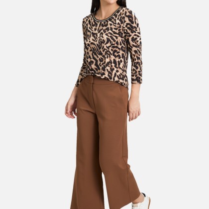 Basic Shirt mit Rippbündchen – Bild 2