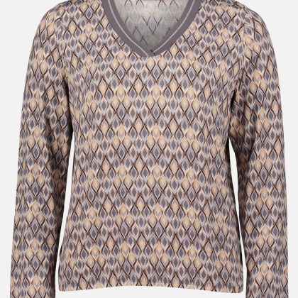 Blusenshirt mit V-Ausschnitt – Bild 3