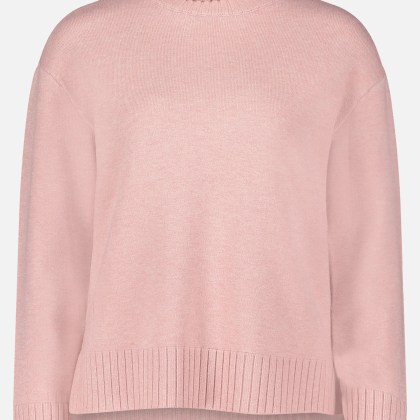 Feinstrickpullover mit hohem Kragen – Bild 3