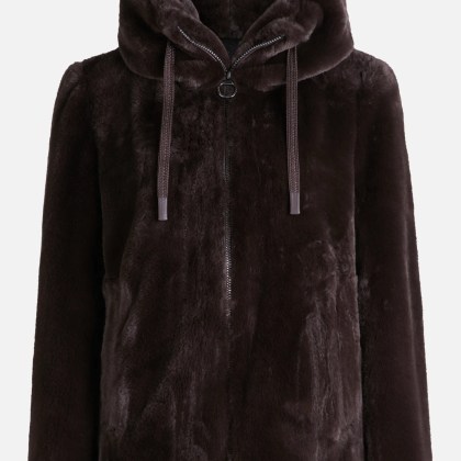 Plüschjacke mit Kapuze – Bild 3