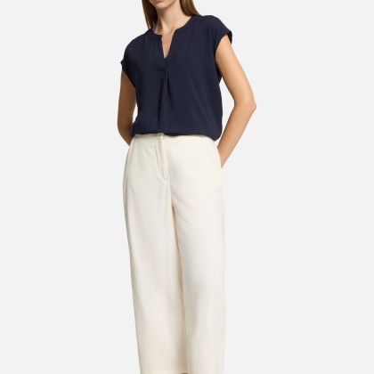 Schlupfbluse unifarben – Bild 2