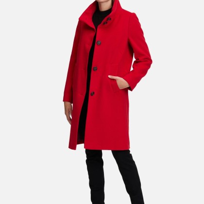 Wollmantel mit Kragen – Bild 2