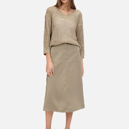 Lochstrick-Pullover mit Pailletten – Bild 2