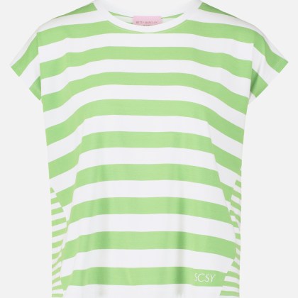 Basic Shirt mit Streifen – Bild 3