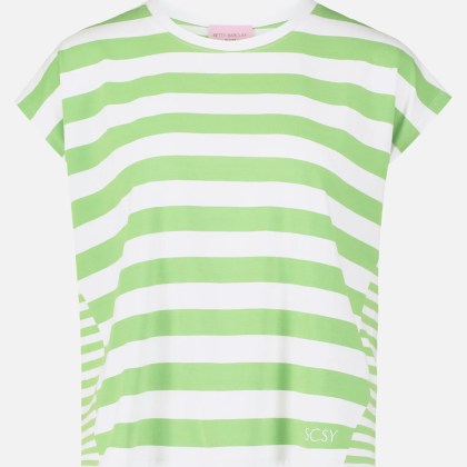 Basic Shirt mit Streifen – Bild 3