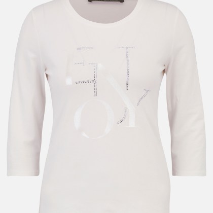 Basic Shirt mit Aufdruck – Bild 3