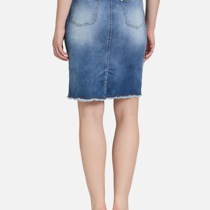 Jeansrock mit Fransen Jeansrock mit Fransen