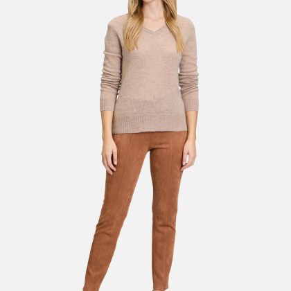 Kaschmir-Pullover mit V-Ausschnitt – Bild 2