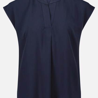 Schlupfbluse unifarben – Bild 3