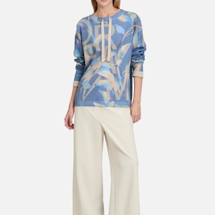 Feinstrickpullover mit Print – Bild 2