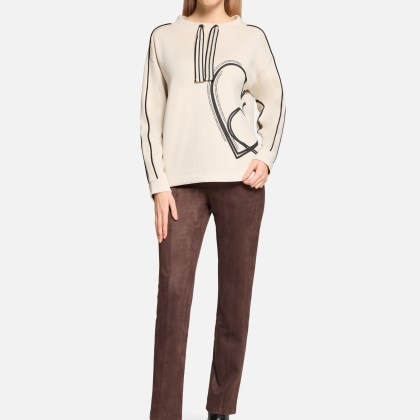 Sweatshirt mit Stehkragen – Bild 2