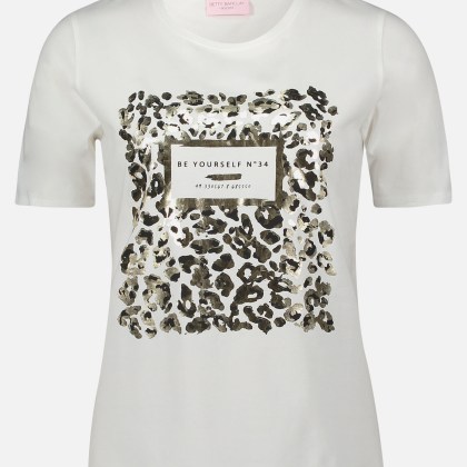 Basic Shirt mit Aufdruck – Bild 3