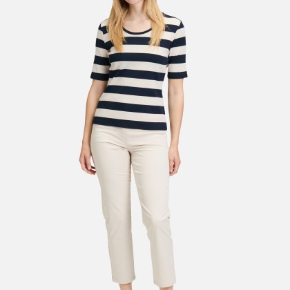 Basic Shirt mit Rippenstruktur – Bild 2