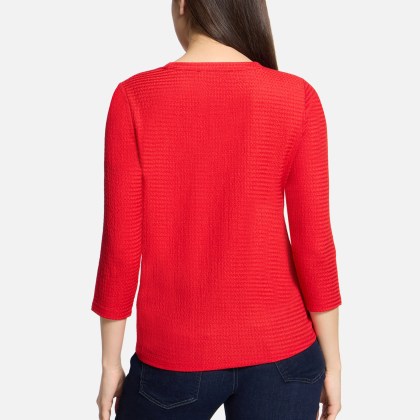 Strukturshirt mit Rundhalsausschnitt Strukturshirt mit Rundhalsausschnitt