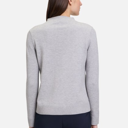 Basic-Strickpullover mit Stehkragen Basic-Strickpullover mit Stehkragen