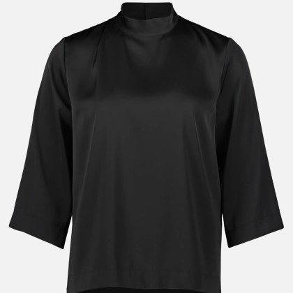 Schlupfbluse unifarben – Bild 3