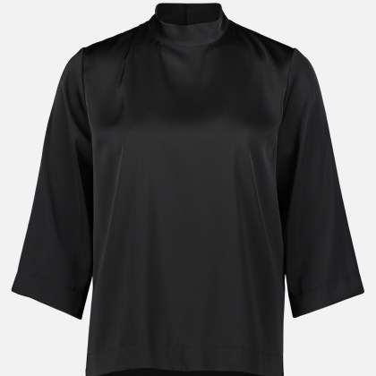 Schlupfbluse unifarben – Bild 3