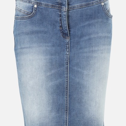 Jeansrock mit Fransen – Bild 3