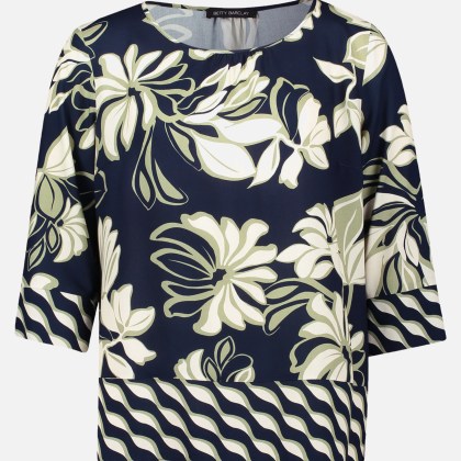 Schlupfbluse mit Rundhalsausschnitt – Bild 3