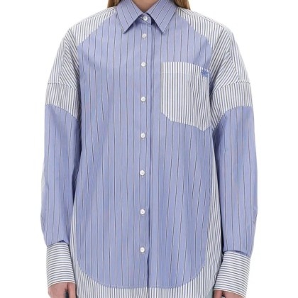 Stella McCartney - "Mixed Stripe" Shirt - Größe 38 - blau Stella McCartney - "Mixed Stripe" Shirt - Größe 38 - blau