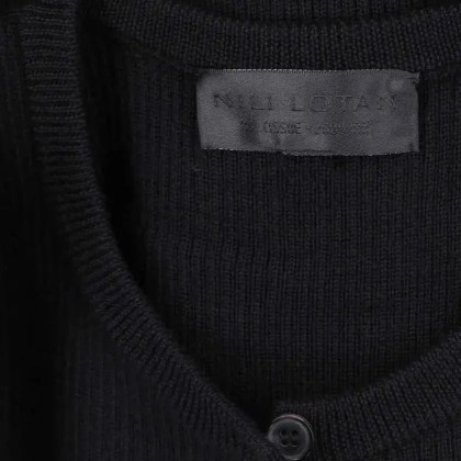 NILI LOTAN - Nili Lotan "Roxy" Maxi Knitted Dress Black - Größe M - schwarz – Bild 3