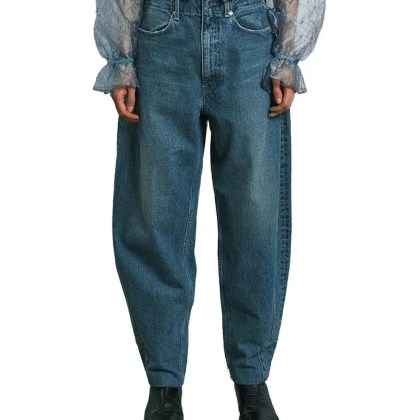 Tanaka - Tapered Jean Trousers With High Waist - Größe 26 - blau Tanaka - Tapered Jean Trousers With High Waist - Größe 26 - blau