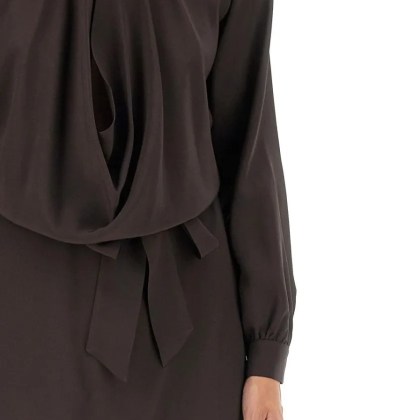 Kiton - Silk Dress - Größe 44 - braun – Bild 2