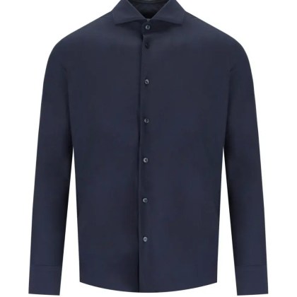 ARCHIVIUM - Dark Blue Stretch Technical Fabric Shirt - Größe 40 - blau ARCHIVIUM - Dark Blue Stretch Technical Fabric Shirt - Größe 40 - blau