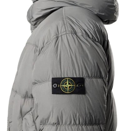 Stone Island - High-Collar Puffer Jacket - Größe XL - grau