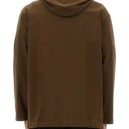 Uma Wang - Brown Oversized Zipper Hoodie - Größe L - braun – Bild 3