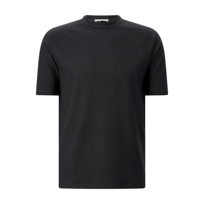 Kiefermann - Geripptes T-Shirt Wardeno - Größe XXL - schwarz Kiefermann - Geripptes T-Shirt Wardeno - Größe XXL - schwarz