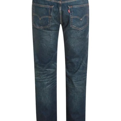 Levi's - Straight-Leg Dark Wash Levi's Jeans With Vintage D - Größe 33 - blau – Bild 4