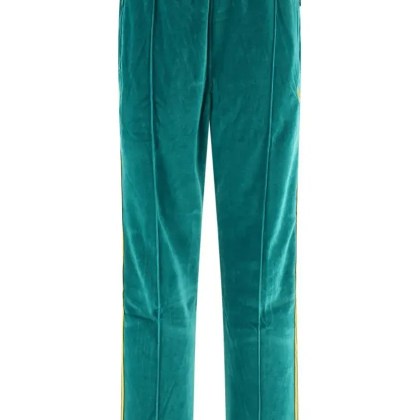 Needles - Velvet Track Trousers - Größe L - grün Needles - Velvet Track Trousers - Größe L - grün