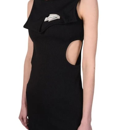 FENG CHEN WANG - Double Collar Dress - Größe M - schwarz – Bild 3