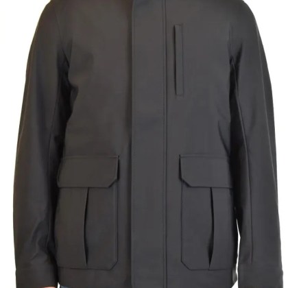 Emporio Armani - Sky-Finish Polyamide Jacket With High Collar - Größe 50 - schwarz Emporio Armani - Sky-Finish Polyamide Jacket With High Collar - Größe 50 - schwarz