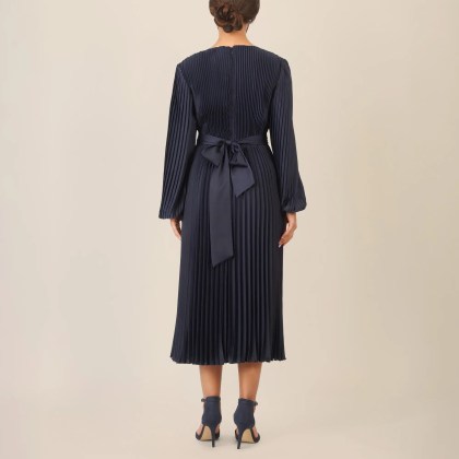 Apart - Midi Plisseekleid - Größe 38 - blau – Bild 2