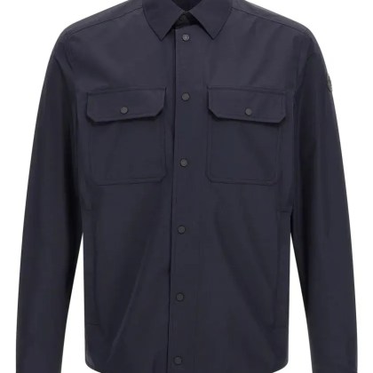 Moncler - Tech Fabric Shirt - Größe M - schwarz Moncler - Tech Fabric Shirt - Größe M - schwarz
