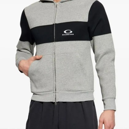 Balenciaga - Full-Zip Sweatshirt - Größe M - weiß – Bild 3