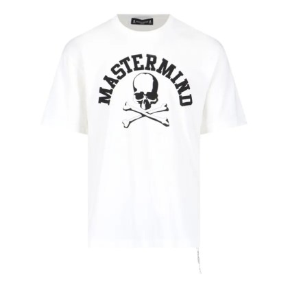 Mastermind Japan - Logo T-Shirt With Branded Details - Größe S - weiß Mastermind Japan - Logo T-Shirt With Branded Details - Größe S - weiß