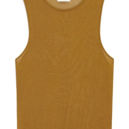 Saint Laurent - Sleeveless Relaxed-Fit Top In Viscose - Größe L - braun Saint Laurent - Sleeveless Relaxed-Fit Top In Viscose - Größe L - braun