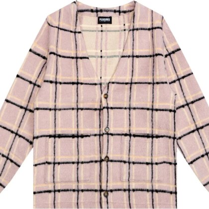 PLEASURES - Purple Sand Cardigan Purple - Größe XXL - beige PLEASURES - Purple Sand Cardigan Purple - Größe XXL - beige