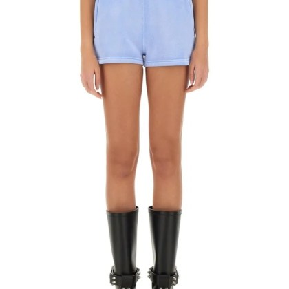 T by Alexander Wang - "Essential" Shorts - Größe M - blau T by Alexander Wang - "Essential" Shorts - Größe M - blau