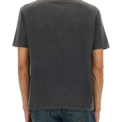 Balmain - With Logo Embroidery T-Shirt - Größe XL - grau – Bild 3