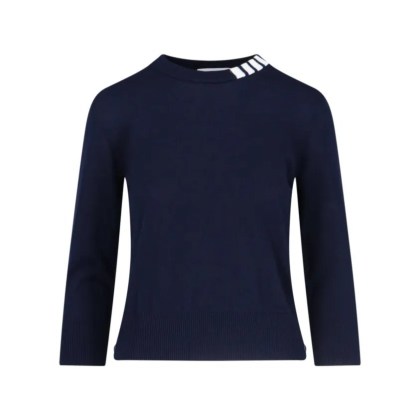 Thom Browne - Logo Sweatshirt – Navy Blue - Größe 40 - blau Thom Browne - Logo Sweatshirt – Navy Blue - Größe 40 - blau