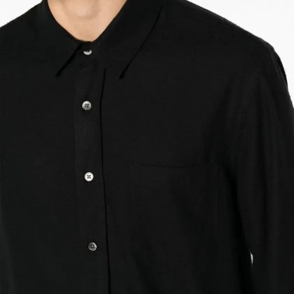 Our Legacy - Black Silk Classic Collar Shirt - Größe 48 - schwarz